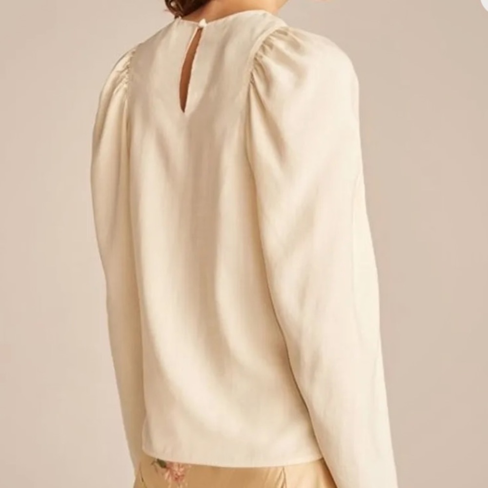 Rebecca Taylor Puff Sleeve Top Size Small - Picture 4 of 9